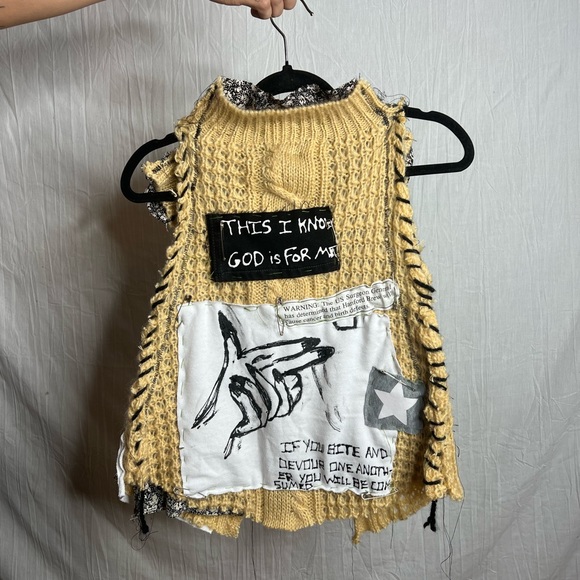 Holy Inheritance Custom Handmade 1 of 1 “Bite & Devour” Vest - $110 OBO - Picture 4 of 6